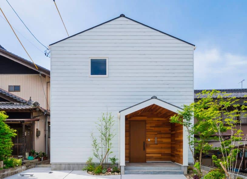 シンプルコンパクトでかわいい家　外観(グランハウス一級建築士事務所)